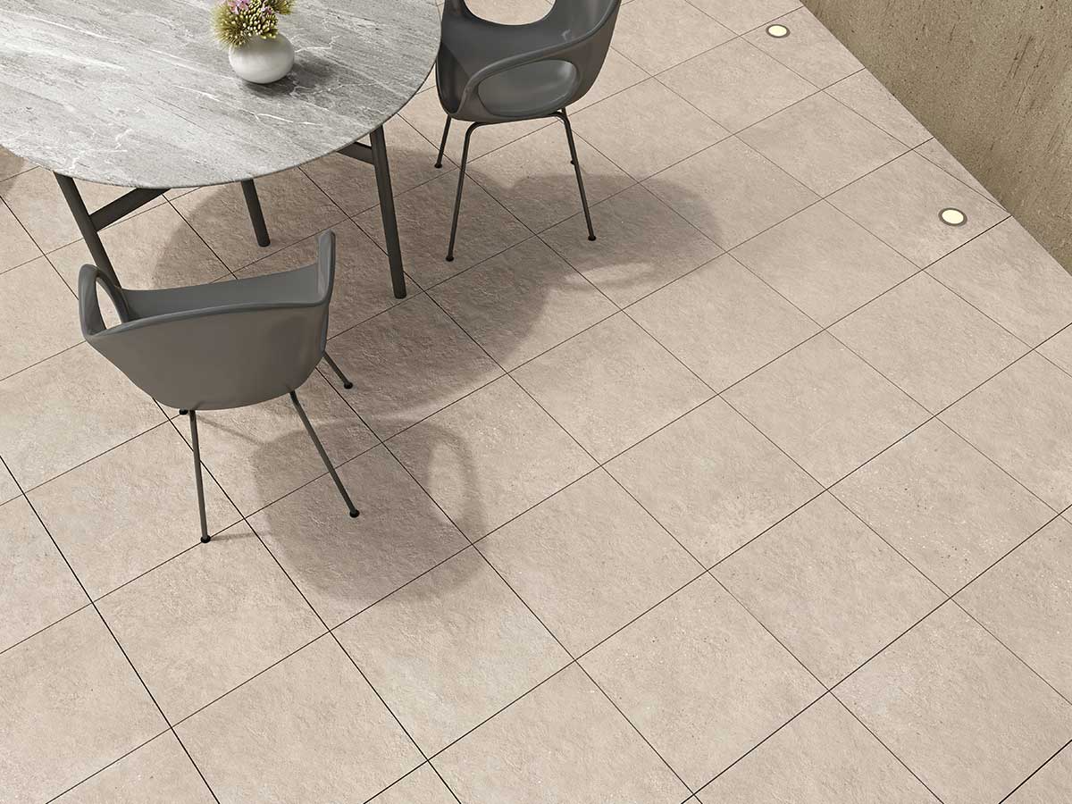 Versatile tile suitable for bedroom, kitchen, bathroom, and outdoor spaces, offering a blend of style and durability for any interior design