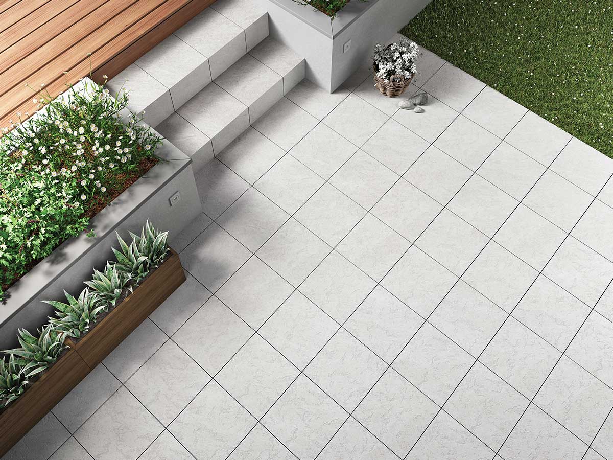 Versatile tile suitable for bedroom, kitchen, bathroom, and outdoor spaces, offering a blend of style and durability for any interior design